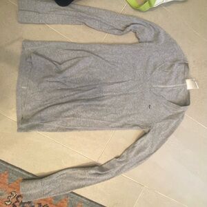 Lacoste ribbed grey shirt sz 36